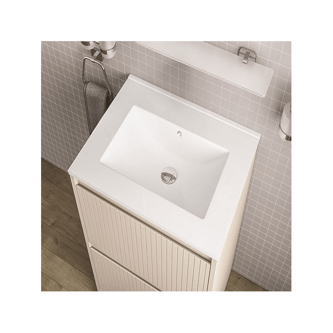Eastbrook  Universal 800mm Square Ceramic Basin No Tap Holes   103.027