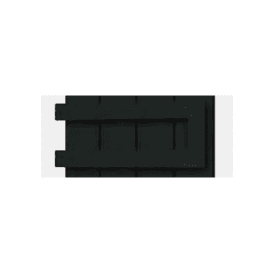 Eastbrook Universal Double Flat Style Towel Hanger 280mm Matt Black   89.0379