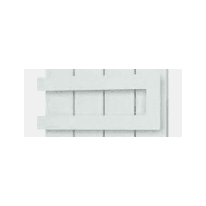 Eastbrook  Universal Double Flat Style Towel Hanger 280mm Matt White   89.0369