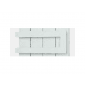Eastbrook Universal Double Flat Style Towel Hanger 280mm Matt White   89.0369