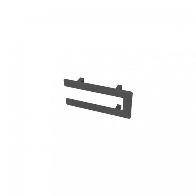 Eastbrook  Universal Double Flat Style Towel Hanger 375mm Matt Anthracite   89.0375