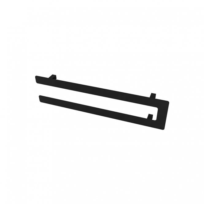 Eastbrook  Universal Double Flat Style Towel Hanger 660mm Matt Black   89.0382