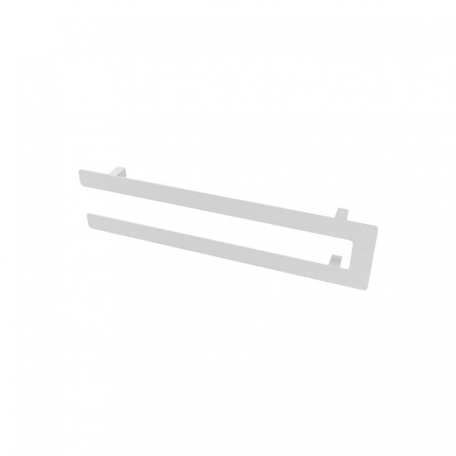 Eastbrook  Universal Double Flat Style Towel Hanger 660mm Matt White   89.0372