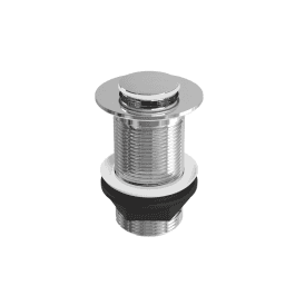 Eastbrook Unslotted Push Button Basin Waste Chrome   14.531