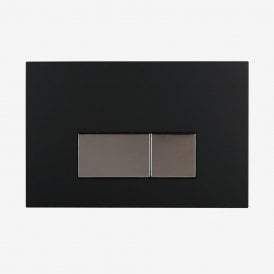 Eastbrook V Series Flush Plate Black/Chrome Button   73.0011