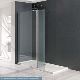 Eastbrook Valliant Flipper Kit 1950 x 300mm Silver/frosted   58.045
