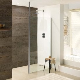 Eastbrook Valliant Round Pole Walk In 8mm 1000mm x 1950mm Silver   69.0052