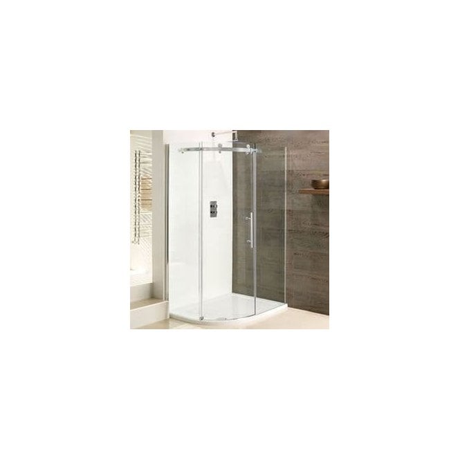 Eastbrook  Vanguard 10mm Offset Quadrant 1000mm x 800mm x 2000mm Left Hand Silver   58.259L