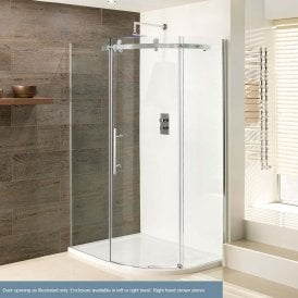 Eastbrook Vanguard 10mm Offset Quadrant 1000mm x 800mm x 2000mm Left Hand Silver   58.259L