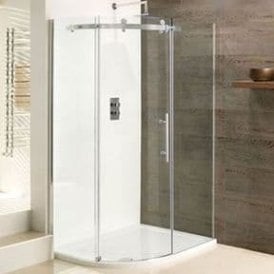 Eastbrook Vanguard 10mm Offset Quadrant 1200mm x 900mm x 2000mm Left Hand Silver   58.261L