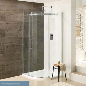 Eastbrook Vanguard 10mm Quadrant 1000mm x 1000mm x 2000mm Silver   58.258
