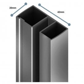 Eastbrook Vantage 2000 6mm Extension Profile Chrome   49.1096