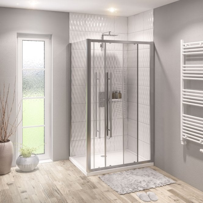 Eastbrook  Vantage 2000 8mm 1000mm Soft Close Sliding Door Chrome   49.7045