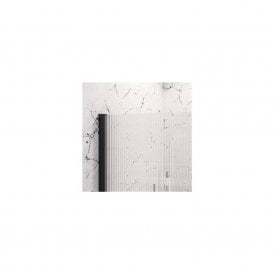 Eastbrook Vantage 2000 8mm Fluted Glass Walk In Panel 900mm x 2000mm Black   49.5112