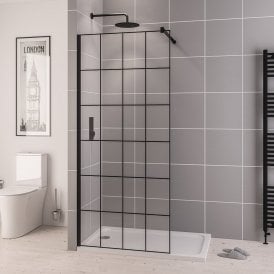 Eastbrook Vantage 2000 8mm Matt Black Framed Walk In Panel 1000mm x 2000mm Matt Black   49.1085