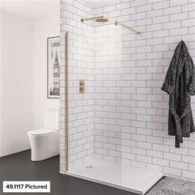 Eastbrook Vantage 2000 8mm Walk In 760mm x 2000mm Brushed Brass   49.1114
