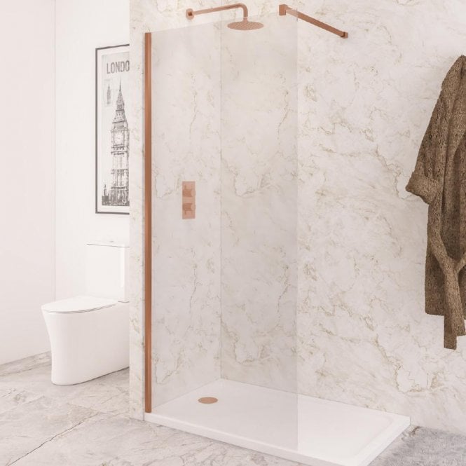 Eastbrook  Vantage 2000 8mm Walk In Panel 1000mm x 2000mm Brushed Bronze 49.7106
