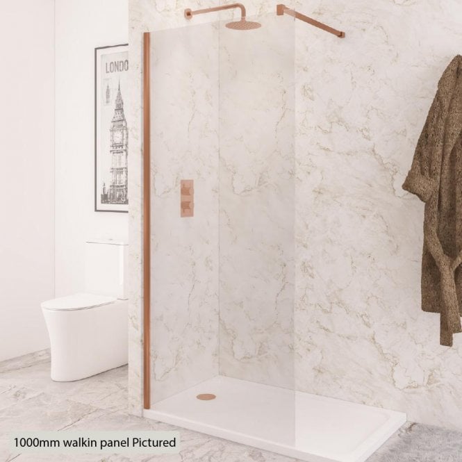 Eastbrook  Vantage 2000 8mm Walk In Panel 500mm x 2000mm Brushed Bronze 49.7101
