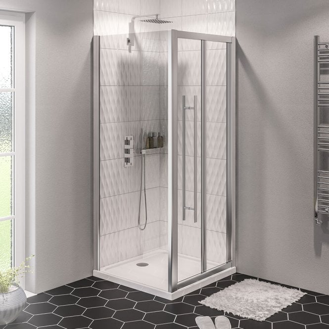 Eastbrook  Vantage 2000 Easy Clean Bi-Fold Door 1000mm Chrome   49.0055