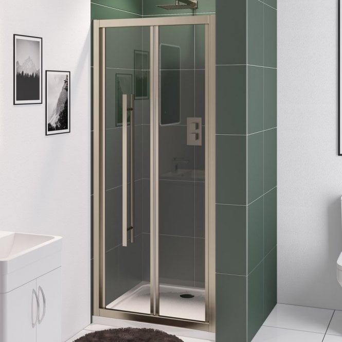 Eastbrook  Vantage 2000 Easy Clean Bi-Fold Door 760mm Brushed Brass   49.5021