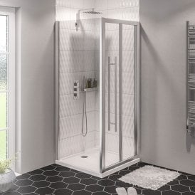 Eastbrook Vantage 2000 Easy Clean Bi-Fold Door 800mm Chrome   49.0051