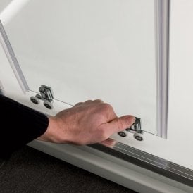 Eastbrook Vantage 2000 Easy Clean Offset Quadrant 1400mm x 760mm Brushed Brass   49.5043