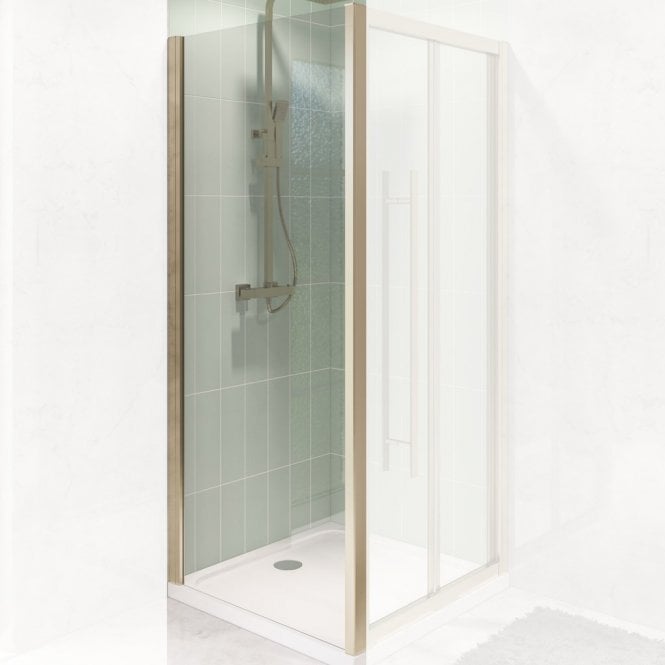 Eastbrook  Vantage 2000 Easy Clean Side Panel 1000mm Brushed Brass   49.5018