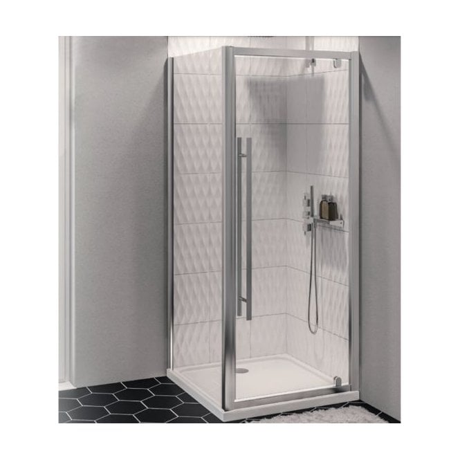 Eastbrook  Vantage 2000 Easy Clean Side Panel 900mm Chrome   49.0035