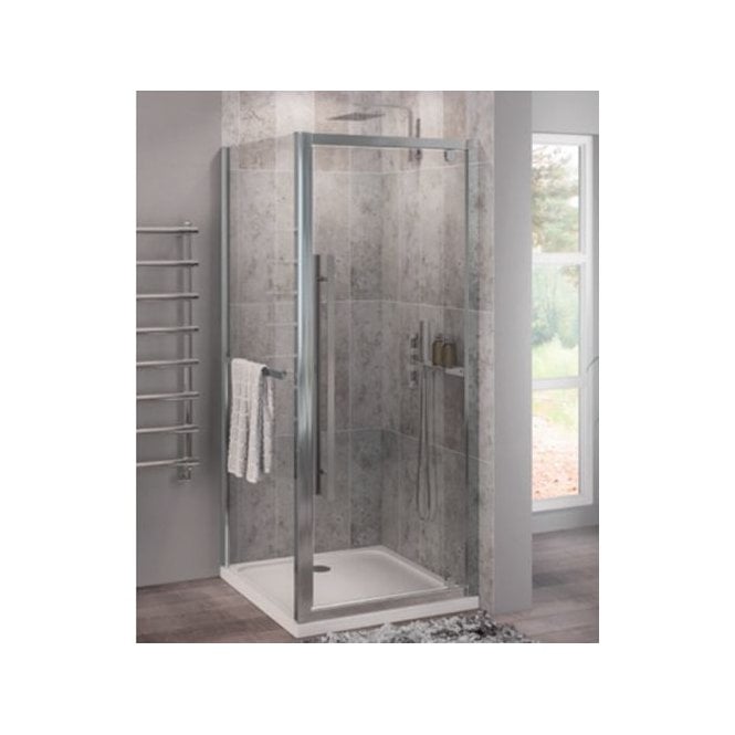 Eastbrook  Vantage 2000 Easy Clean Side Panel With Towel Rail 800mm Chrome   49.0043