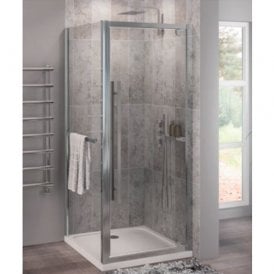 Eastbrook Vantage 2000 Easy Clean Side Panel With Towel Rail 900mm Chrome   49.0045