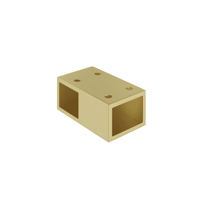 Eastbrook  Vantage 2000 T-Piece Connector Brushed Brass   49.1124