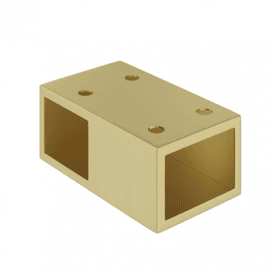 Eastbrook Vantage 2000 T-Piece Connector Brushed Brass   49.1124