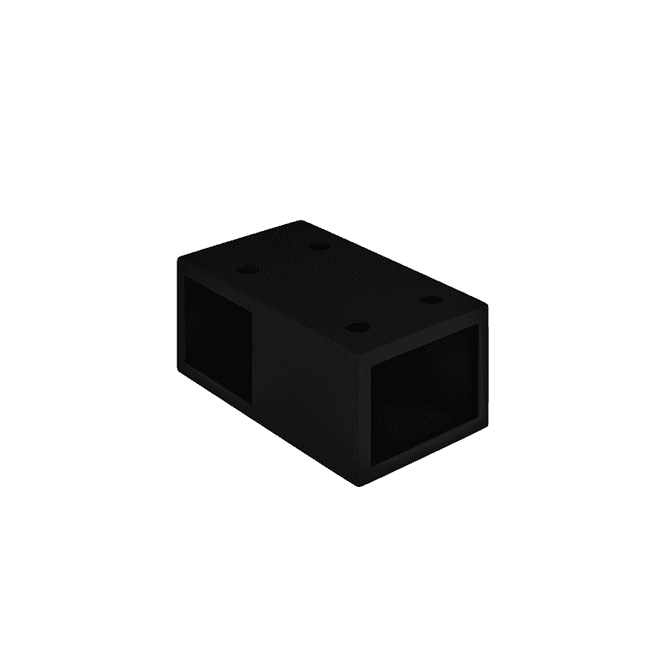 Eastbrook  Vantage 2000 T-Piece Connector Matt Black   49.1097