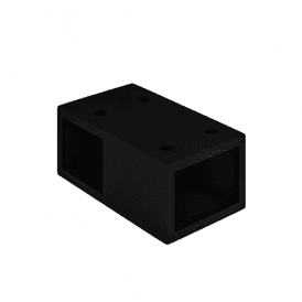 Eastbrook Vantage 2000 T-Piece Connector Matt Black   49.1097