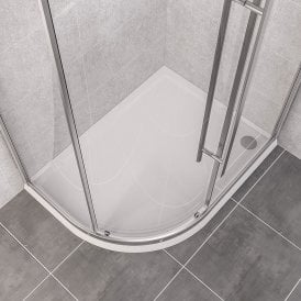 Eastbrook Vantage 40mm Offset Quadrant Tray Left Hand 900mm x 760mm   48.1041