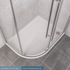 Eastbrook Vantage 40mm Offset Quadrant Tray Left Hand 900mm x 760mm   48.1041