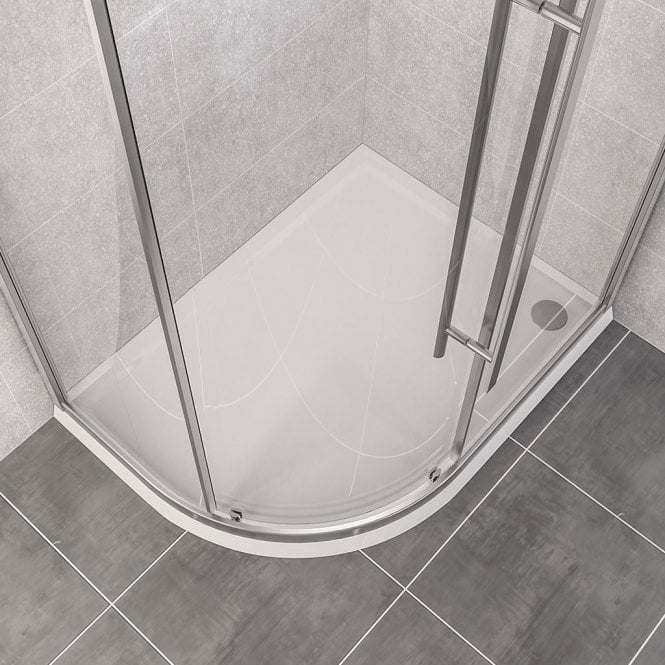 Eastbrook  Vantage 40mm Offset Quadrant Tray Right Hand 900mm x 760mm   48.1042