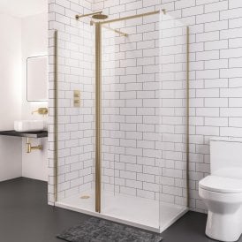Eastbrook Vantage 8mm Flipper Panel 300mm x 2000mm Brushed Brass   49.1123