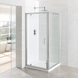 Eastbrook Vantage Easy Clean Pivot Door 800mm Silver   69.0084