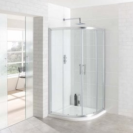 Eastbrook Vantage Easy Clean Quadrant 1000mm Silver   69.0026