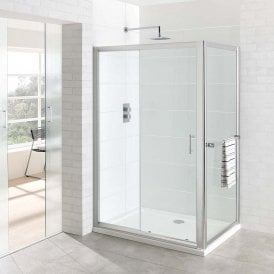 Eastbrook Vantage Easy Clean Side Panel 800mm Silver   69.0094