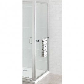 Eastbrook Vantage Easy Clean Side Panel C/W Towel Rail 700mm Silver   69.0096