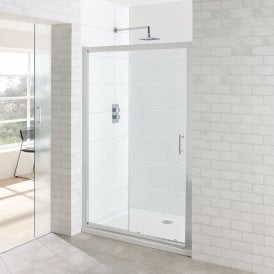 Eastbrook Vantage Easy Clean Sliding Door 1600mm Silver   69.0073