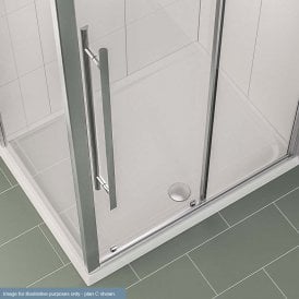 Eastbrook Vantage Legs & Panel For 1300mm-1800mm Rectangle Trays White   48.1064