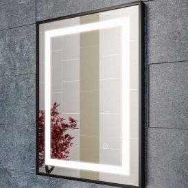 Eastbrook Varano 500mm x 700mm LED Mirror Black Frame   40.1018