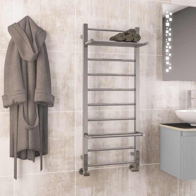 Eastbrook  Velino Stainless Steel Towel Rail 1200mm x 500mm Mirror Polished   41.1113