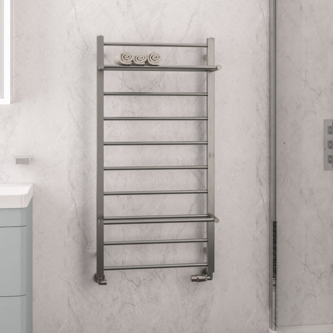 Eastbrook  Velino Stainless Steel Towel Rail 1200mm x 600mm Brushed   41.1118