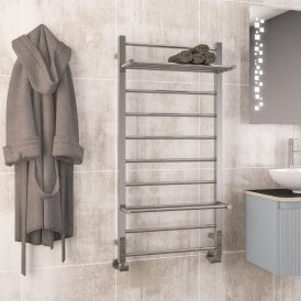 Eastbrook Velino Stainless Steel Towel Rail 1200mm x 600mm Mirror Polished   41.1114
