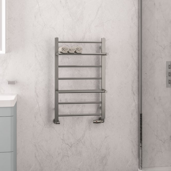 Eastbrook  Velino Stainless Steel Towel Rail 800mm x 500mm Brushed   41.1115
