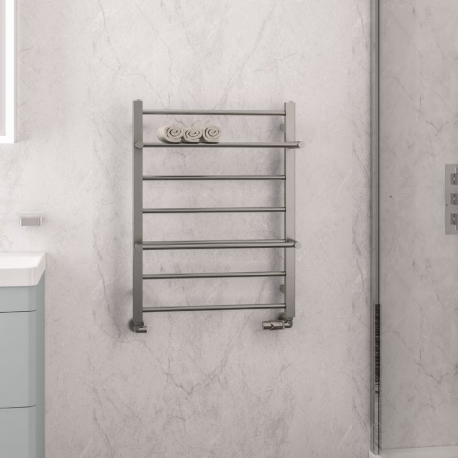 Eastbrook  Velino Stainless Steel Towel Rail 800mm x 600mm Brushed   41.1116